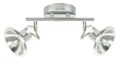 Nowoczesna lampa sufitowa LED Moon chrom regulowana do salonu i sypialni CANDELLUX