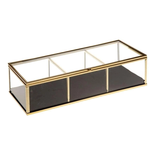 Organizer na biżuterię szklany Victoria Atmosphera glamour do postawienia 25x10,5 cm