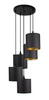 Lampa wisząca Long talerz 5x40W E14  czarny