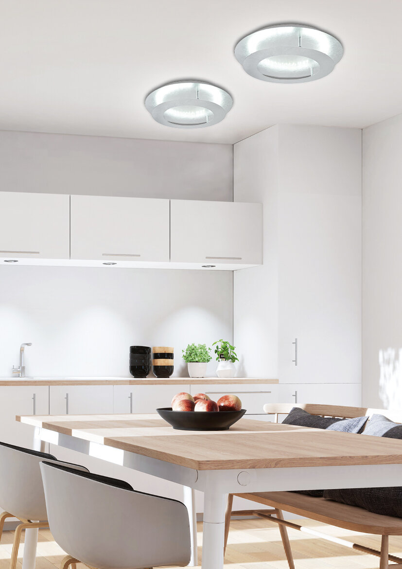 Lampa sufitowa Merle plafon 40 18W LED 3000K srebrny