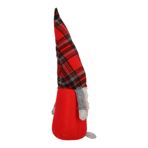 Skrzat siedzący czerwona kratka 44cm