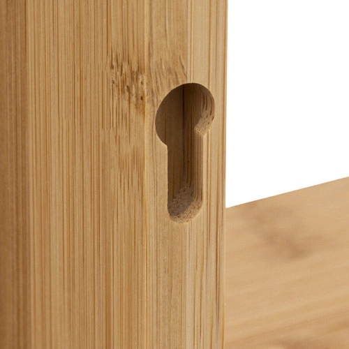 Zestaw 3 półek ściennych Cube bambusowe loftowe półki na książki i dekoracje 5five