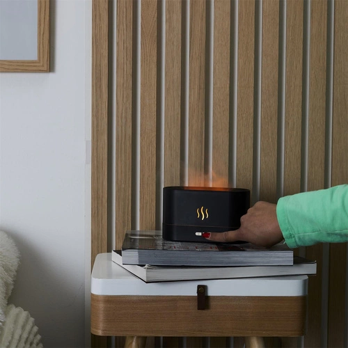 Elektryczny dyfuzor zapachowy LED Intesi czarny do domu energooszczędny