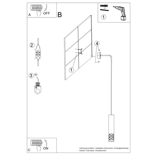 Nowoczesny kinkiet ścienny LIRO biały metalowy do salonu i sypialni SOLLUX LIGHTING