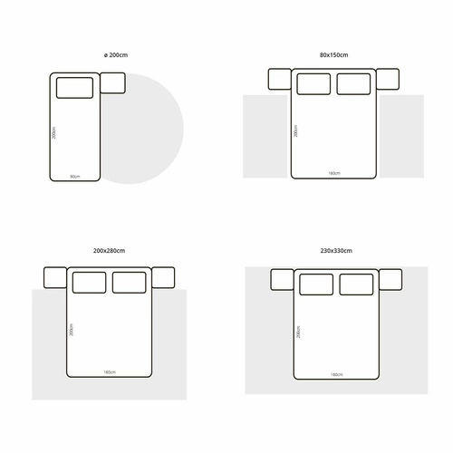 Dywan na taras La Vida 140x200 nowoczesny geometryczny łatwoczyszczący zewnętrzny multikolor
