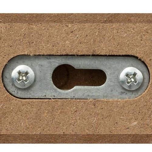 Fixy narożna półka ścienna dąb nowoczesna na książki i kwiaty 25 cm 5five simply smart