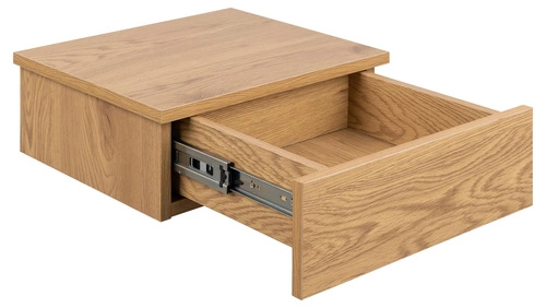 Szafka nocna Avignon 37 cm wisząca w kolorze naturalnym z 1 szufladą – Actona, nowoczesny styl skandynawski