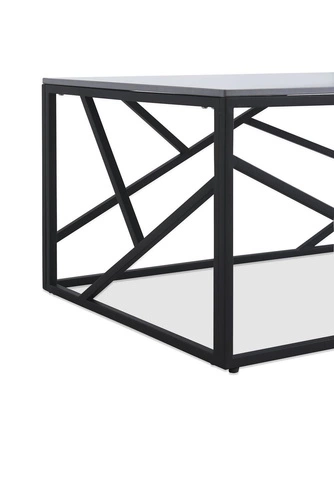Stolik kawowy Taman prostokątny marmurowy szary 120x60 cm nowoczesny loft do salonu Intesi