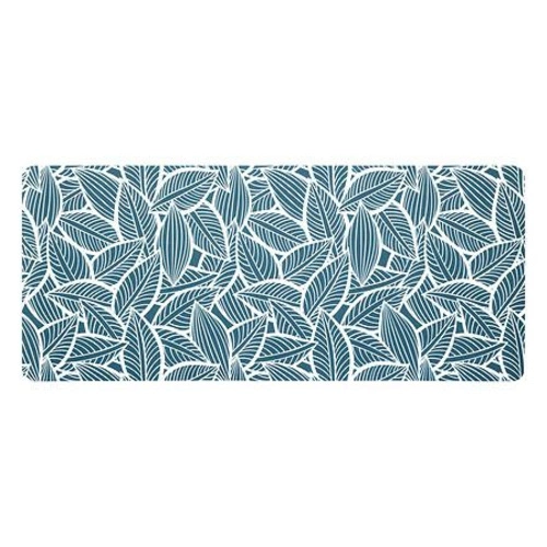 5five simply smart mata diatomitowa antypoślizgowa 50x120 cm liście zielone do łazienki