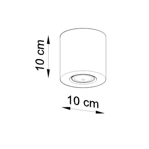 Plafon sufitowy drewniany ORBIS naturalne drewno nowoczesny do salonu i kuchni 10 cm