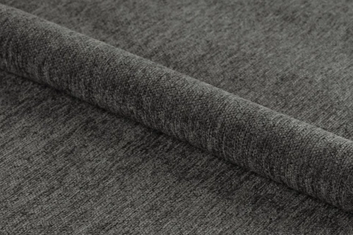 Hoker Grace szary ciemny aksamitny z oparciem i podłokietnikami regulowany do kuchni Actona