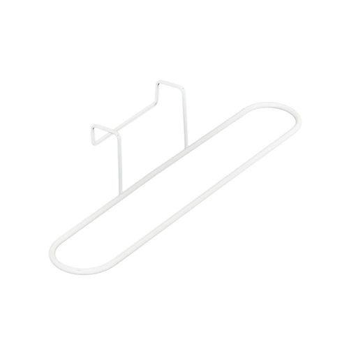 Nowoczesny biały wieszak na ręczniki kuchenne do zawieszenia na drzwi Intesi metalowy
