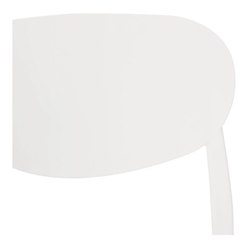 Krzesło Plasta białe do jadalni i ogrodu z polipropylenu, łatwe czyszczenie, sztaplowane 5five