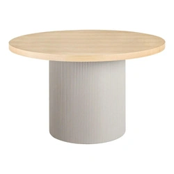 Stół okrągły Solva 120 cm do jadalni skandynawski jesion naturalny