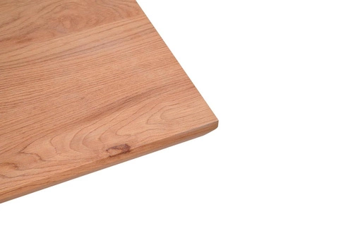 Stół rozkładany Borneo do jadalni nowoczesny dąb złoty czarne nogi 160-220x90 cm Intesi