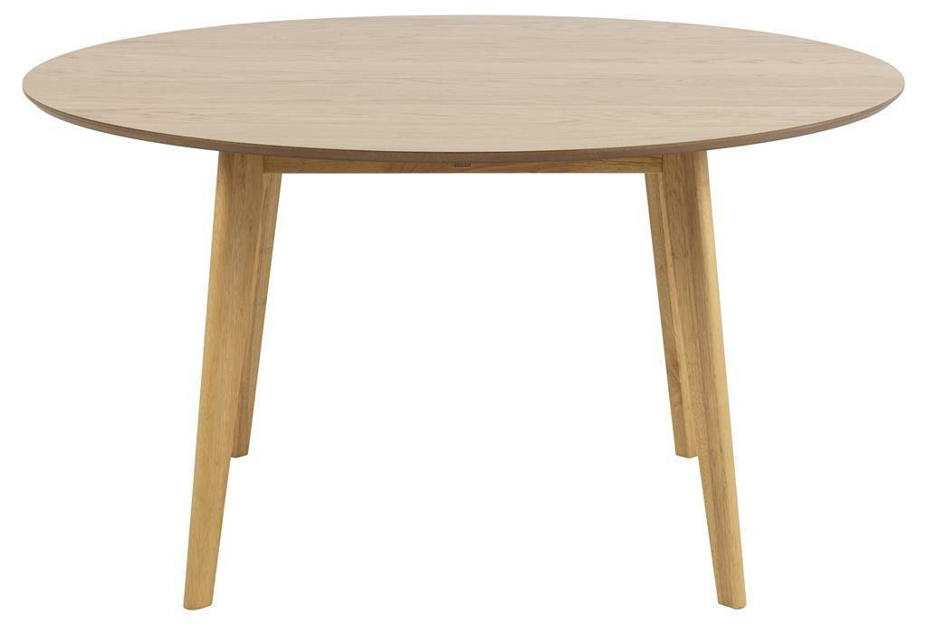 Okrągły stół do jadalni Roxby 140 cm naturalny dąb skandynawski minimalistyczny Actona