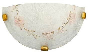 Plafon sufitowy Bona biały szklany vintage do łazienki i sypialni CANDELLUX 30 cm