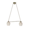 Lampa wisząca Serano patynowy 2x60W E27  klosz kremowy