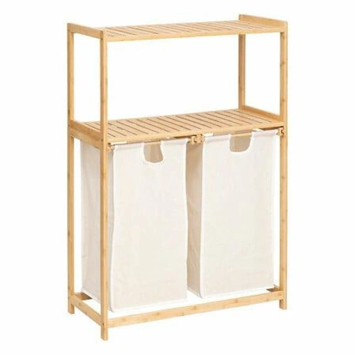 Regał z 2 workami na pranie Tidy Box      bambus