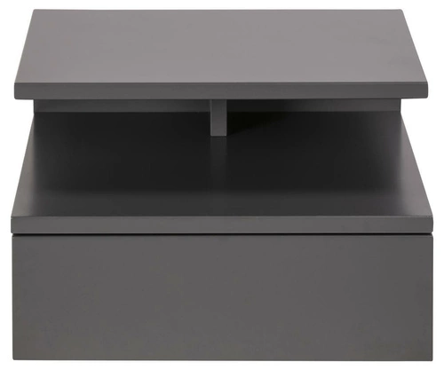 Szafka nocna wisząca szara drewniana 35 cm z szufladą nowoczesna Actona Ashlan