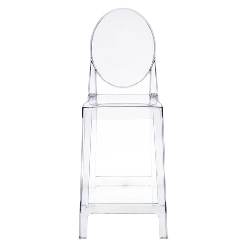 Stołek barowy Viki transparentny OUTLET