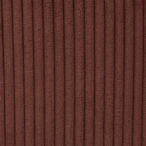 Pufa Intesi Vels Scott składana ze schowkiem sztruksowa terracotta do salonu 38x38 cm
