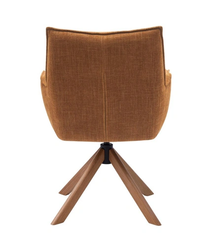 Krzesło obrotowe Marilla do jadalni tapicerowane z podłokietnikami