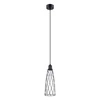 Lampa sufitowa wisząca SUBA 1 czarna industrialna nad stół do salonu SOLLUX LIGHTING