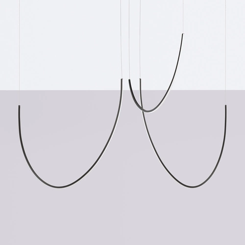 Żyrandol ALVAR 3 czarny LED nowoczesny do salonu i jadalni 150 cm Thoro