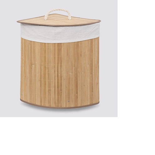 Bambusowy kosz na pranie 48L 5five Simply Smart do łazienki z workiem i uchwytami