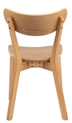 Krzesło drewniane Roxby Actona do jadalni i kuchni skandynawskie naturalne retro