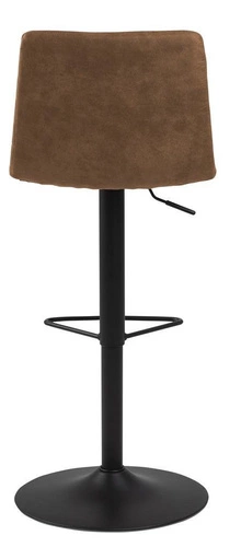 Hoker Kimmy brązowy z oparciem obrotowy tapicerowany nowoczesny do kuchni i wyspy Actona