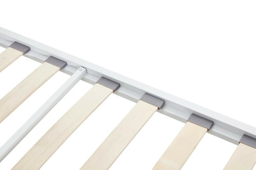 Łóżko metalowe Tala 90x200 białe nowoczesne do sypialni łatwe czyszczenie