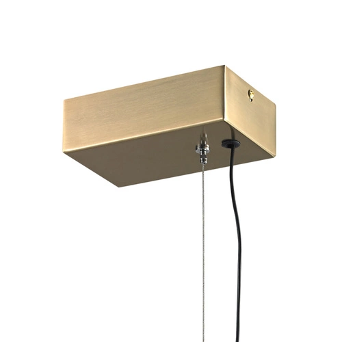 Lampa wisząca AMORE złota LED 7 kloszy kula do salonu i jadalni 153 cm