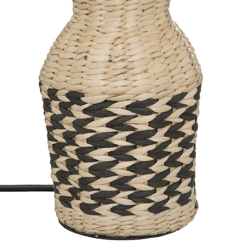 Lampka nocna boho Jacinthe Atmosphera z abażurem z naturalnych materiałów do sypialni i salonu