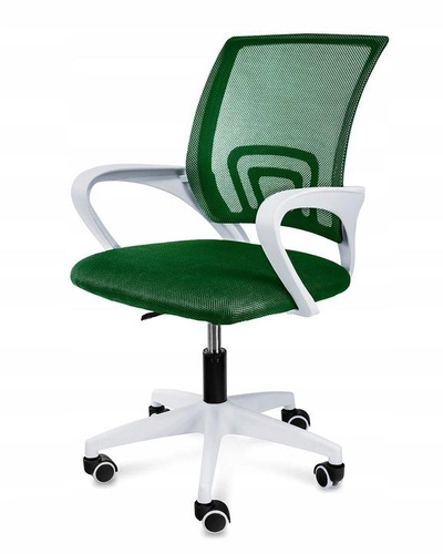 Fotel biurowy ergonomiczny Splash zielony siatkowy obrotowy z podłokietnikami do biurka