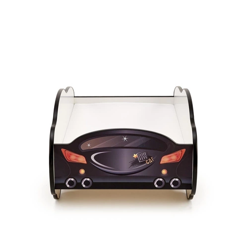 Łóżko dziecięce samochód Batman Car 140x70 z materacem nowoczesne do pokoju dziecka