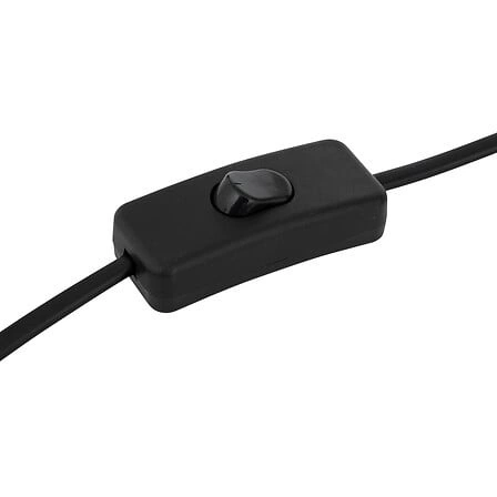 Lampa stołowa Savio czarna nowoczesna metalowa lampka nocna do sypialni Atmosphera 38 cm