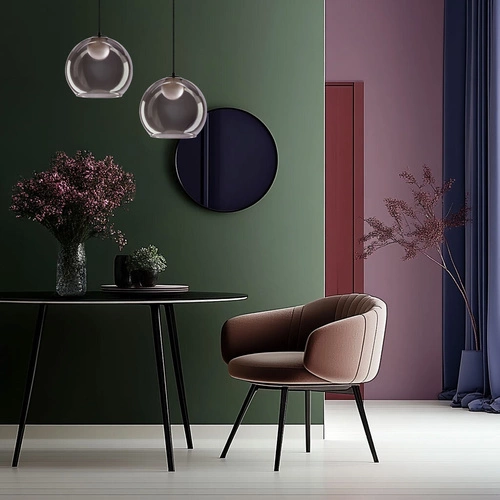 Nowoczesna lampa wisząca kula Brin czarna szklana do salonu i nad stół regulowana