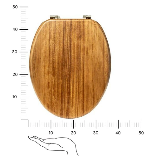 Deska sedesowa Blackacia akacjowa do toalety drewniana