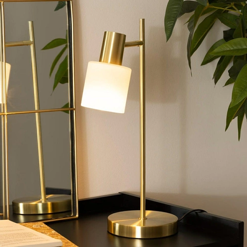 Lampa stołowa Tais Atmosphera złota nowoczesna glamour do salonu i sypialni 45 cm