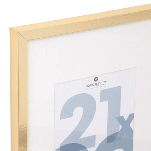 Ramka na zdjęcia Wood slim 21x30cm złota