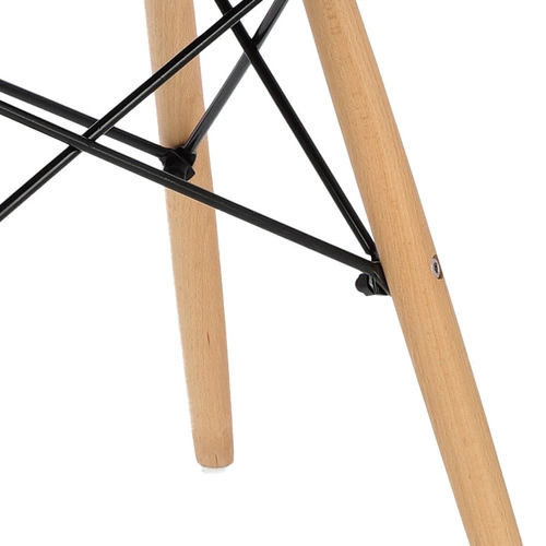 Stołek do przedpokoju Pixel Simplet czarny nowoczesny z drewnianymi nogami Intesi