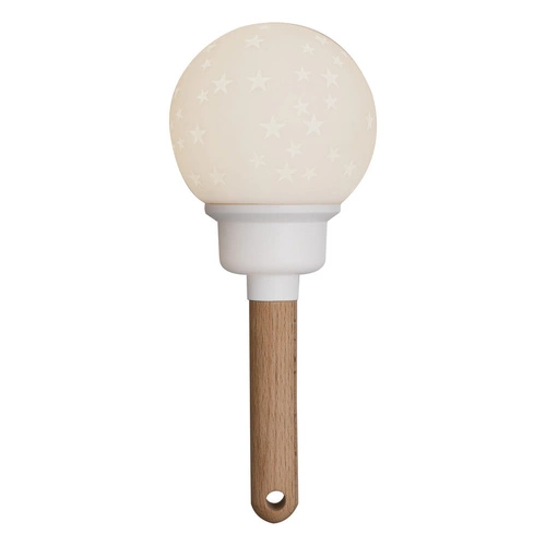 Lampka nocna LED Star Atmosphera do pokoju dziecka, nowoczesna, drewniana, ze ściemniaczem