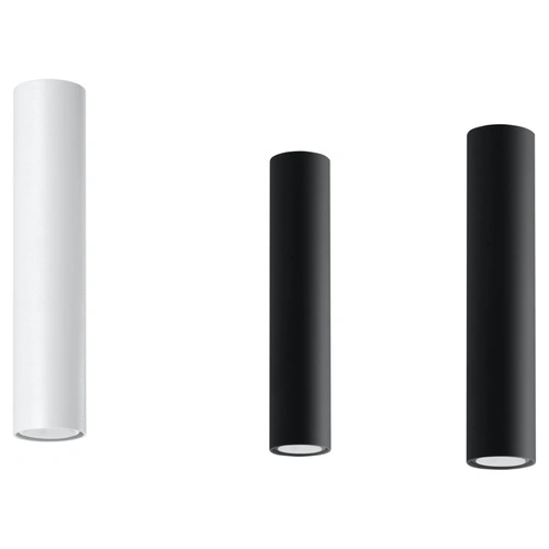 Plafon sufitowy biały nowoczesny metalowy Lagos 30 do salonu kuchni i sypialni Sollux