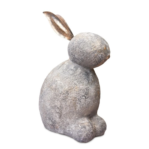 Intesi duża figurka wielkanocna królik szary 49cm dekoracja do salonu lub na komodę