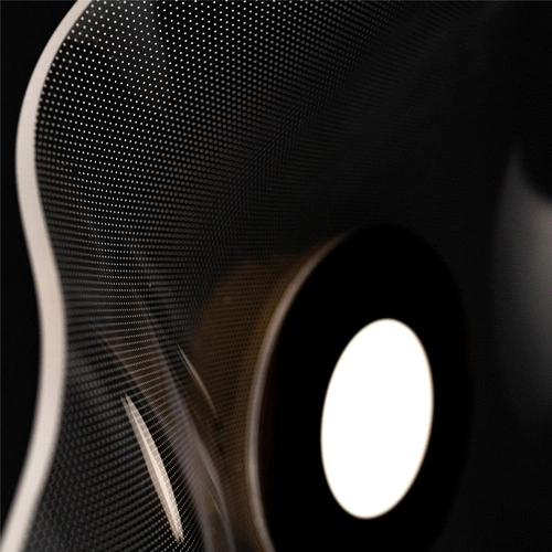 Plafon LED Velo no.2 nowoczesny złoty okrągły 50 cm do salonu i sypialni ALTAVOLA DESIGN