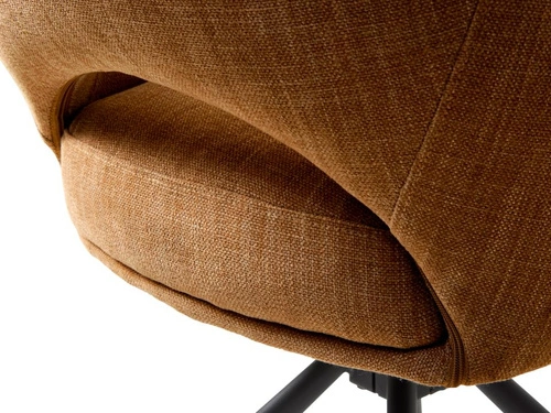 Krzesło obrotowe Cowley do jadalni tapicerowane z podłokietnikami