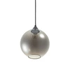Lampa wisząca kula LOVE BOMB szklana szara regulowana do salonu i nad stół 25 cm Step into Design