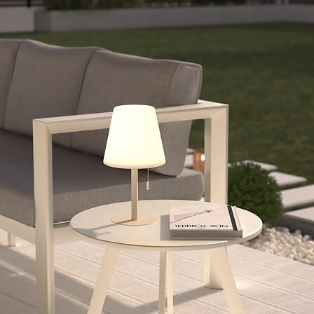 Lampka nocna LED Zack biała Atmosphera nowoczesna wodoodporna do sypialni i ogrodu